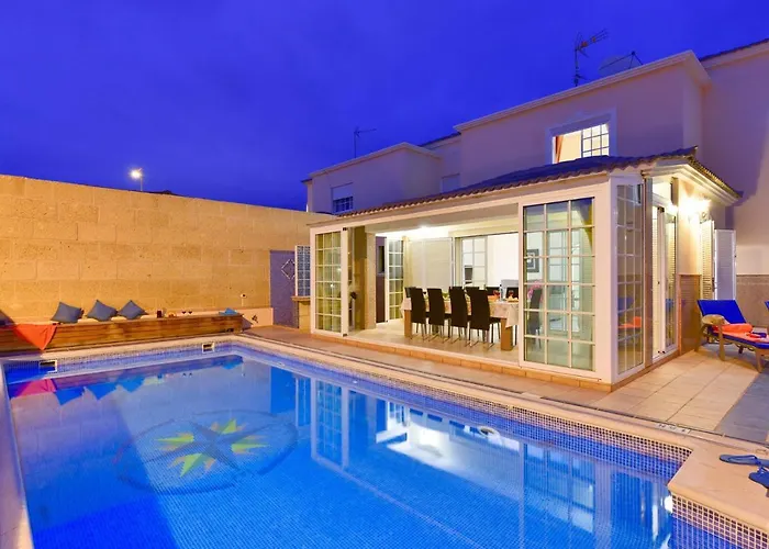 Villa Teide Sol Con Piscina Climatizada, Playa Fanabe,
