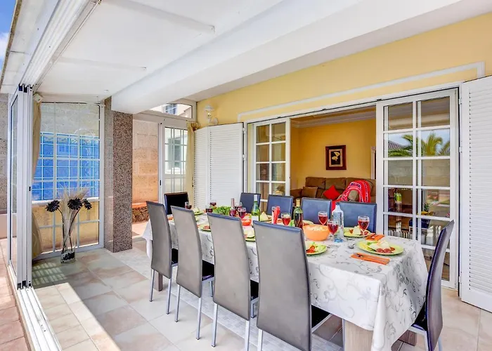 Villa Teide Sol Con Piscina Climatizada, Playa Fanabe,